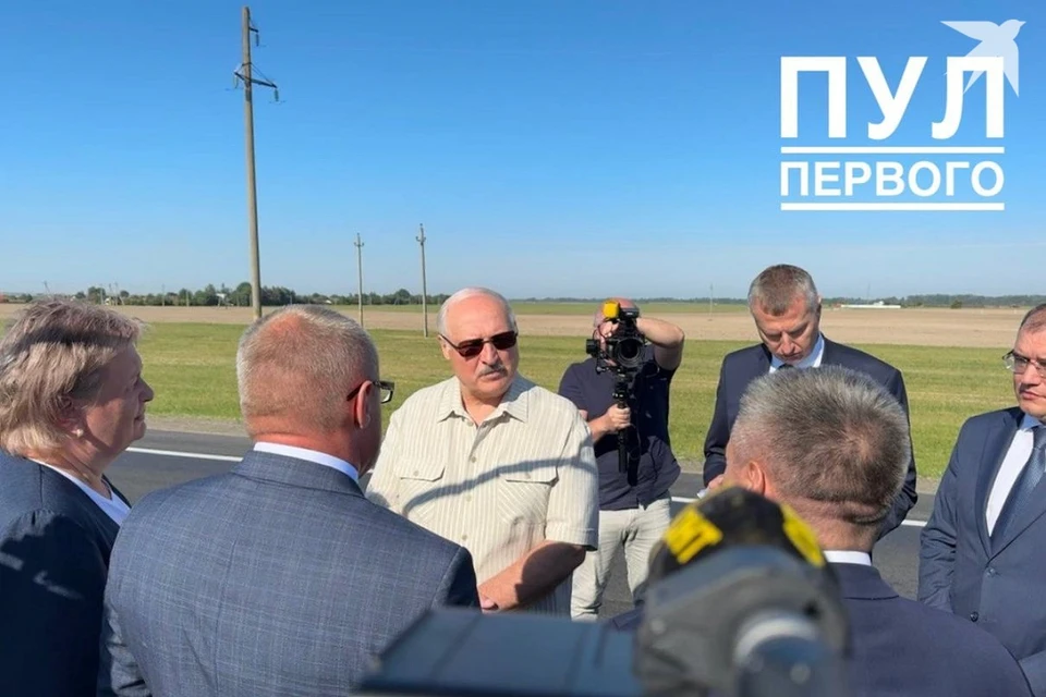 Лукашенко 31 июля работает в Березе. Фото: телеграм-канал «Пул Первого».