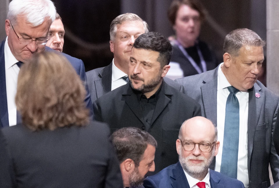Зеленский на похоронах Грэма*. Фото: CNP/AdMedia/Global Look Press