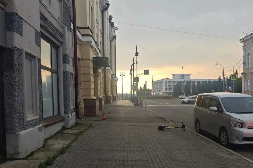 Последствия аварии в центре Томска. Фото: УМВД России по Томской области