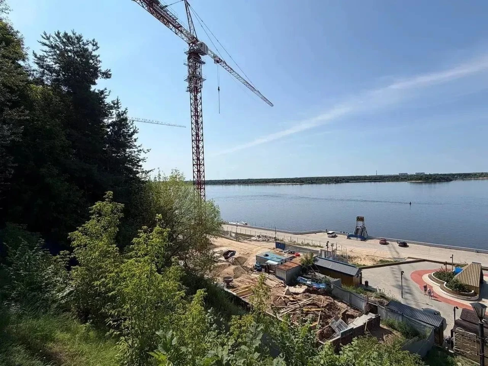 Гостиницу на набережной строят в Городце. Фото: канал губернатора Глеба Никитина в "Максе"