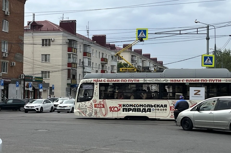 Схема движения трамваев временно изменилась