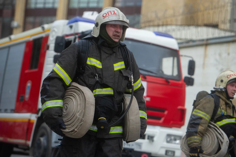 На месте ландшафтного пожара РСЧС задействовали 17 человек и три единицы техники.