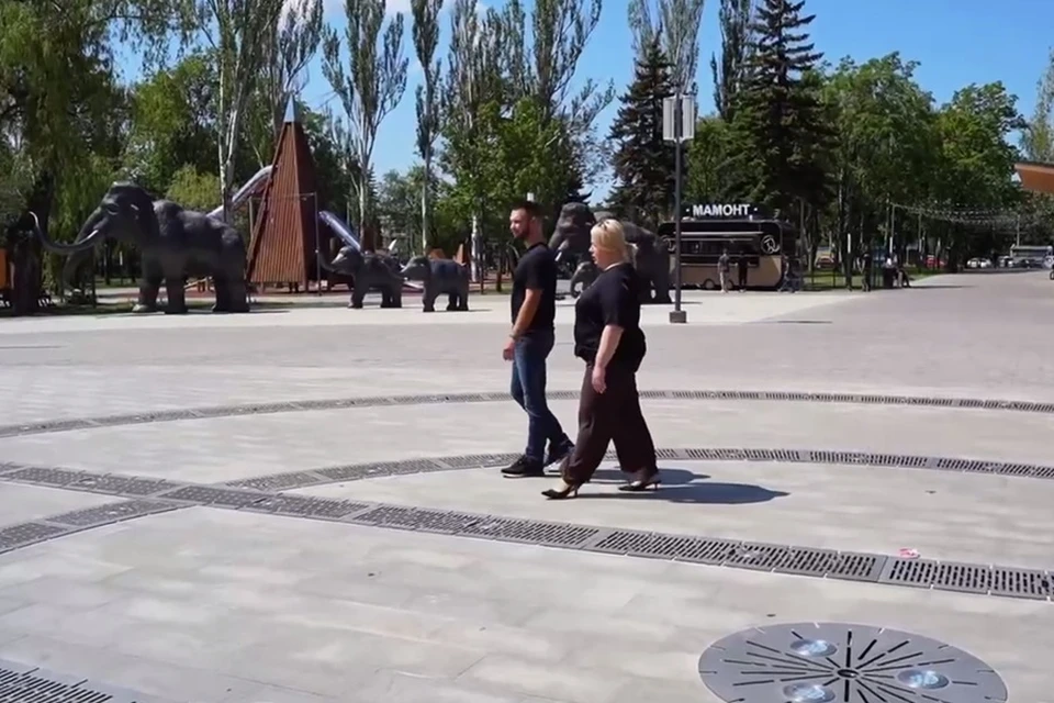 В Югорском парке Макеевки созданы все условия для отдыха жителей всех возрастов. Фото: ТГ/Добровольский