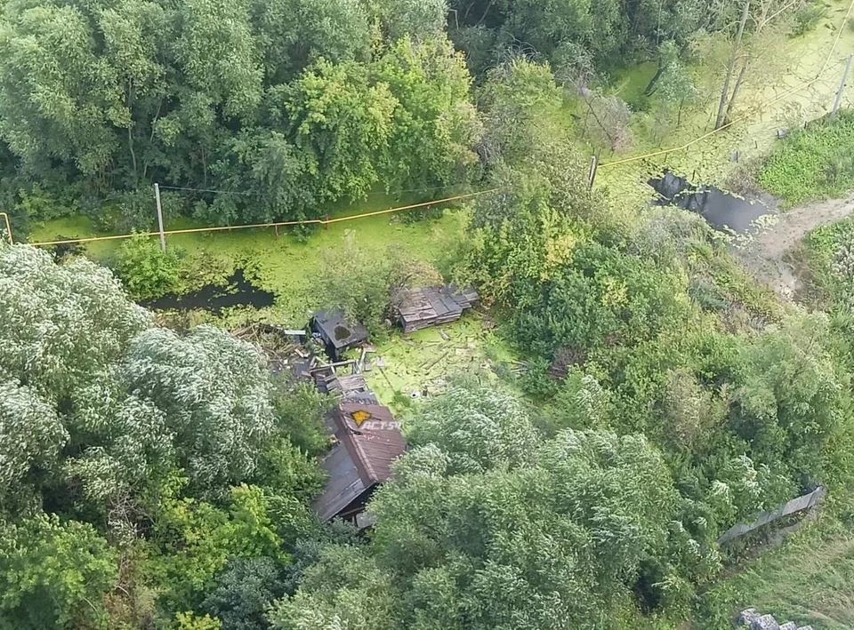 В Новосибирске на Дачной затопило дорогу. Фото: АСТ-54