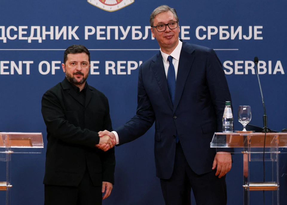 Владимир Зеленский и президент Сербии Александр Вучич