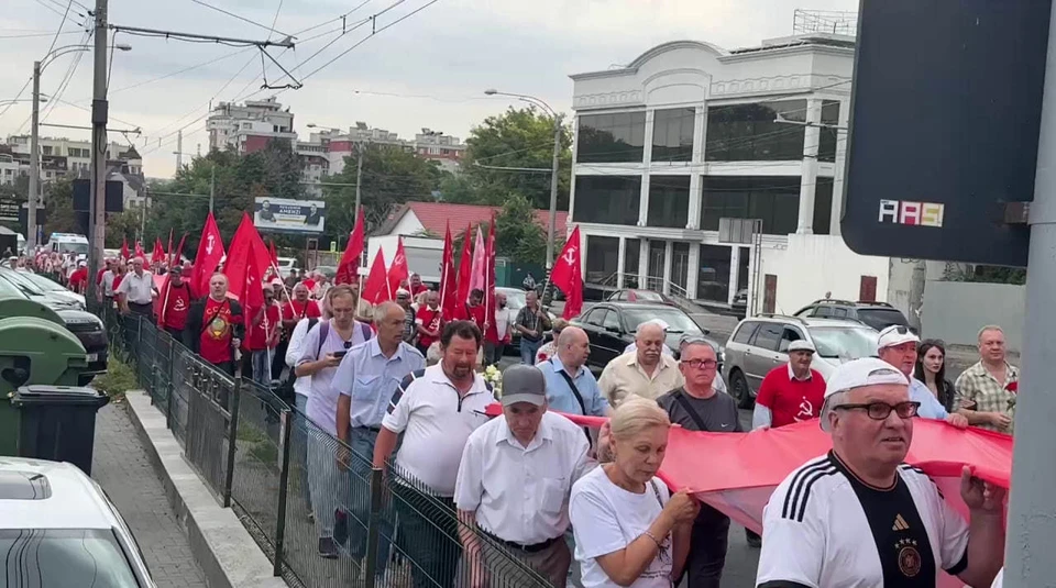 В Кишиневе прошёл Марш мира. Фото: скриншот видео