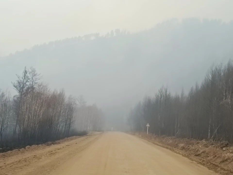 Дым от лесных пожаров накрыл Якутск