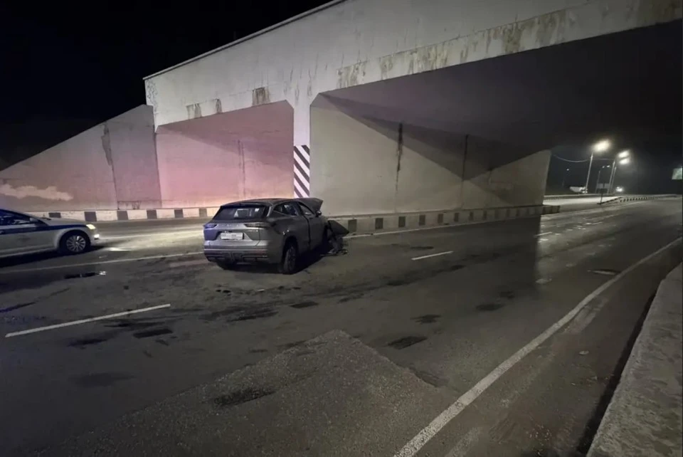Авария произошла поздно вечером 27 августа. Фото: УМВД России по Томской области