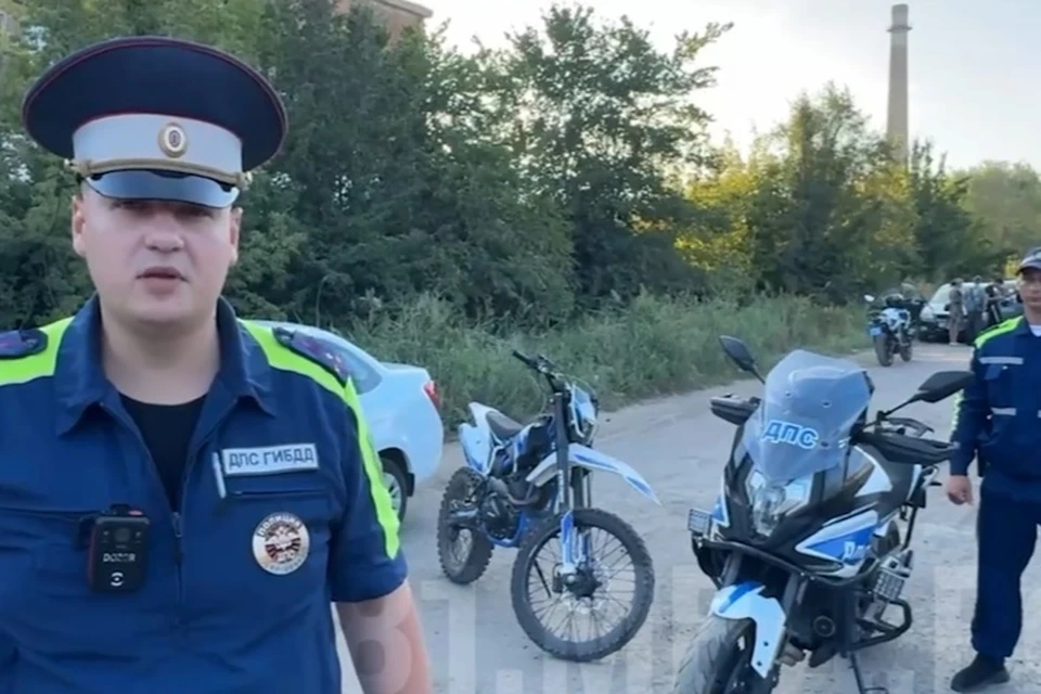 В Луганске поймали 17-летнего гонщика на питбайке. ФОТО: скриншот с видео