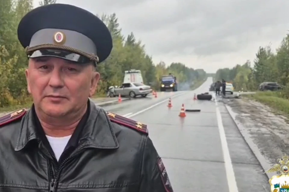 Скрин с видео Госавтоинспекции ХМАО-Югры