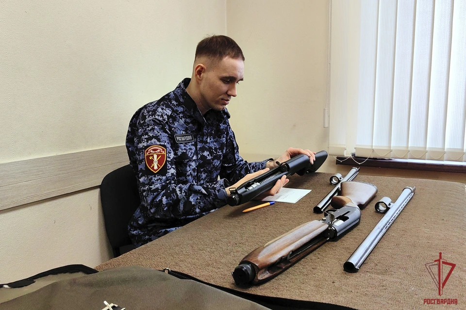В Тульской области за неделю Росгвардейцы изъяли 12 единиц оружия