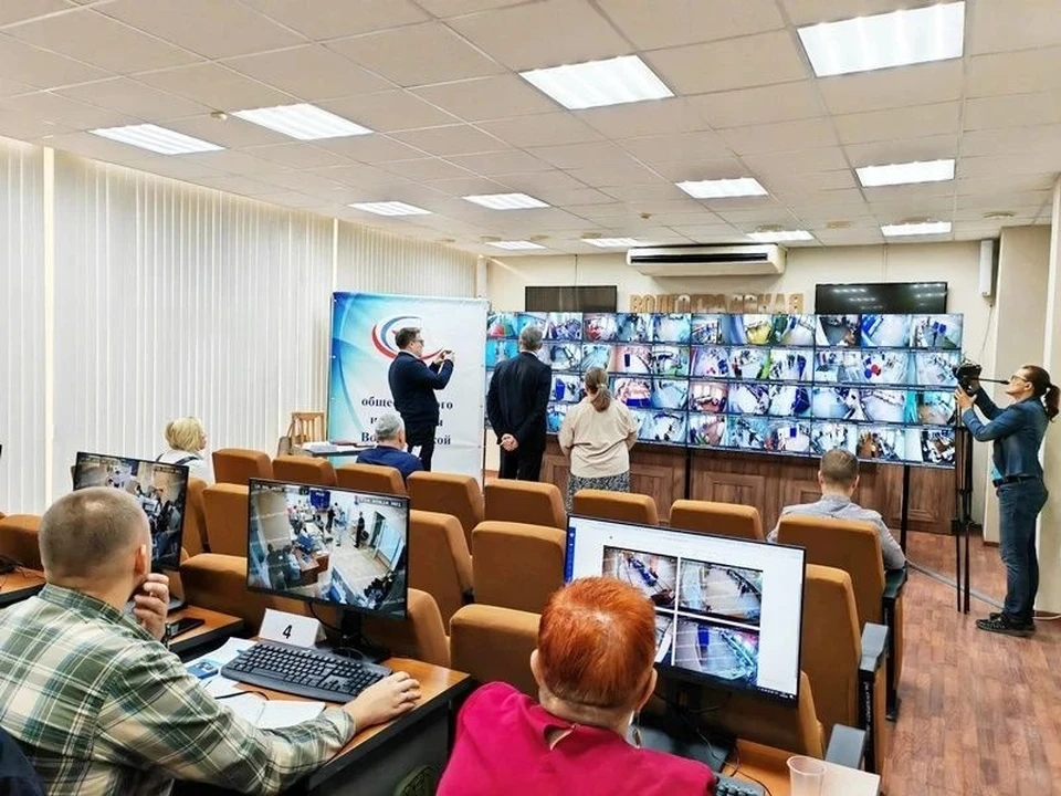 Так происходит наблюдение за выборами. Фото: избирком Волгоградской области.