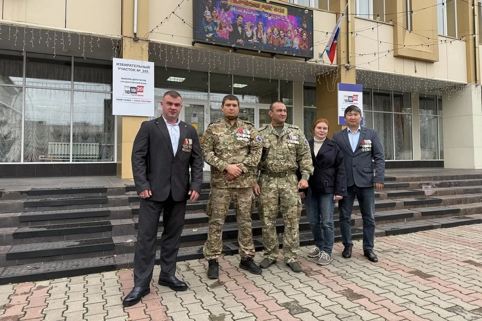 В Красноярском крае голосуют участники СВО