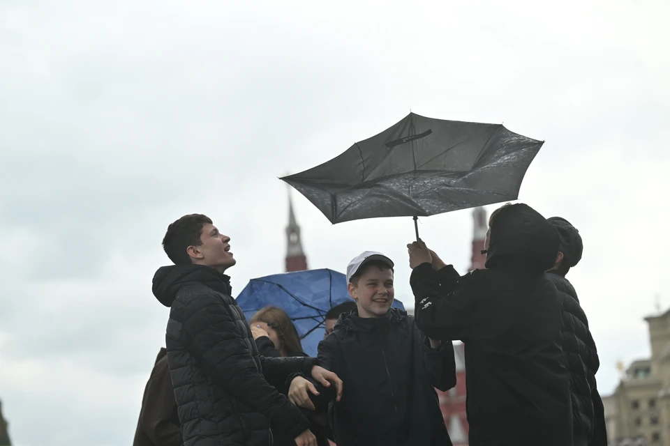 Дождь и ветер до 18 м/с прогнозируется в Москве