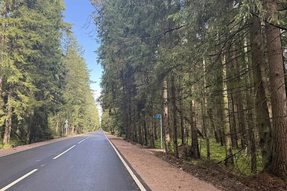 Отремонтированная дорога.