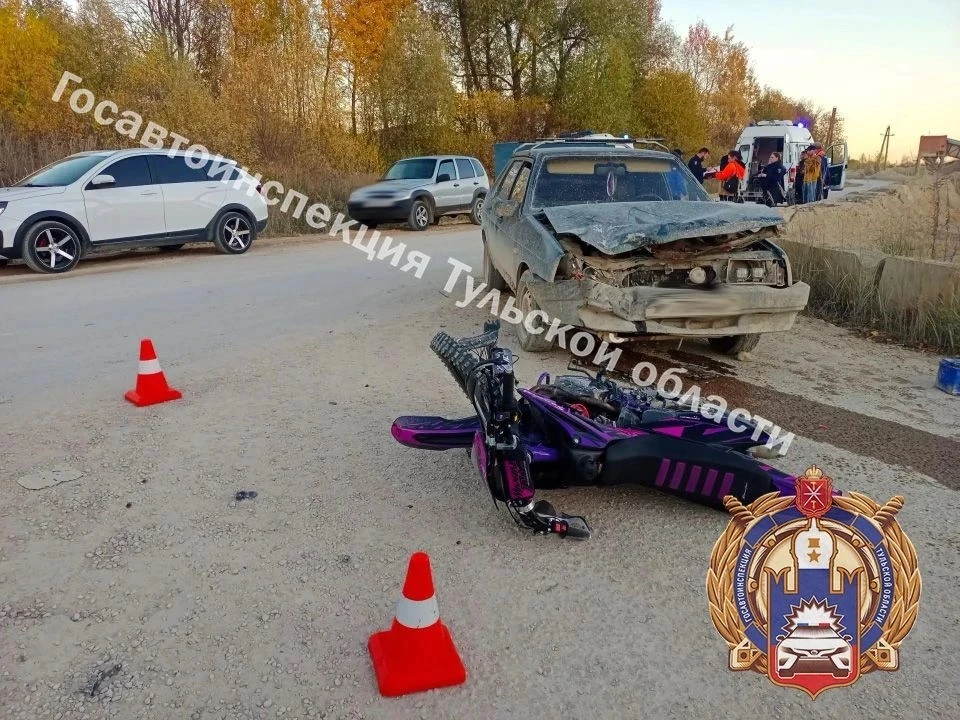 В ДТП в Дубенском районе пострадал несовершеннолетний мотоциклист.