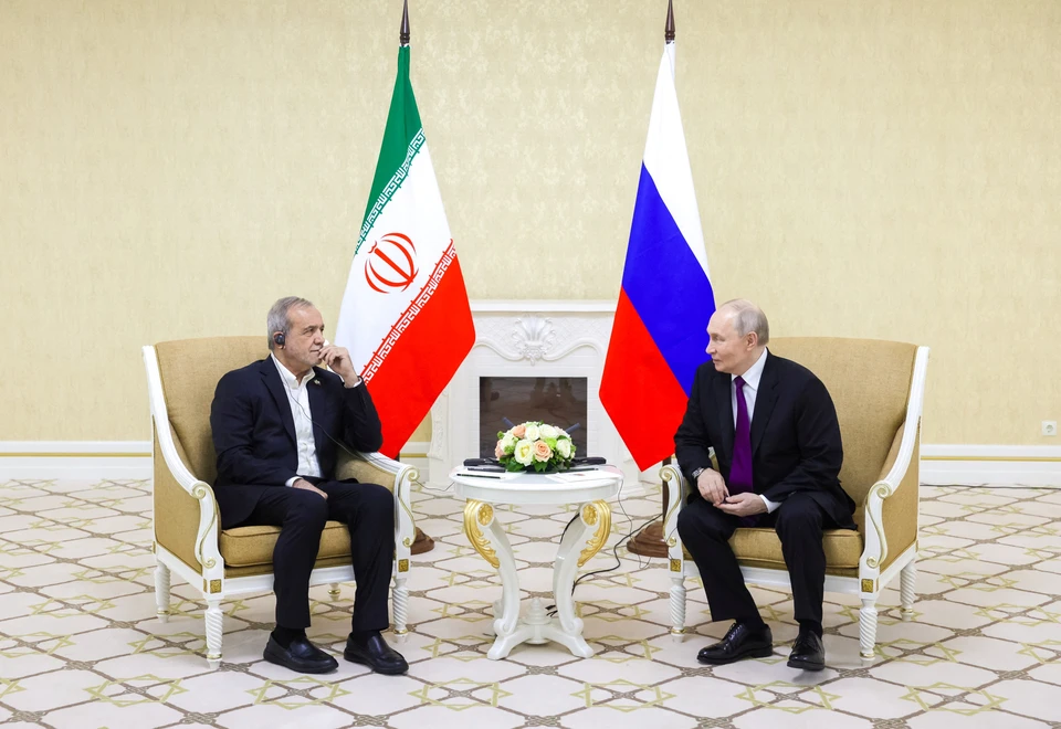 Путин обсудил с Пезешкианом ситуацию на Ближнем Востоке.