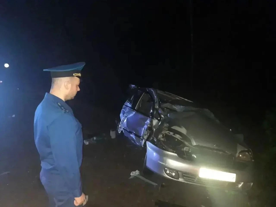 Место аварии.