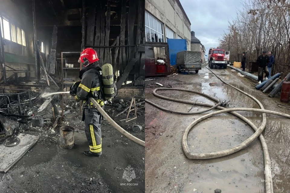 На месте ЧП работали 28 пожарных и восемь единиц техники