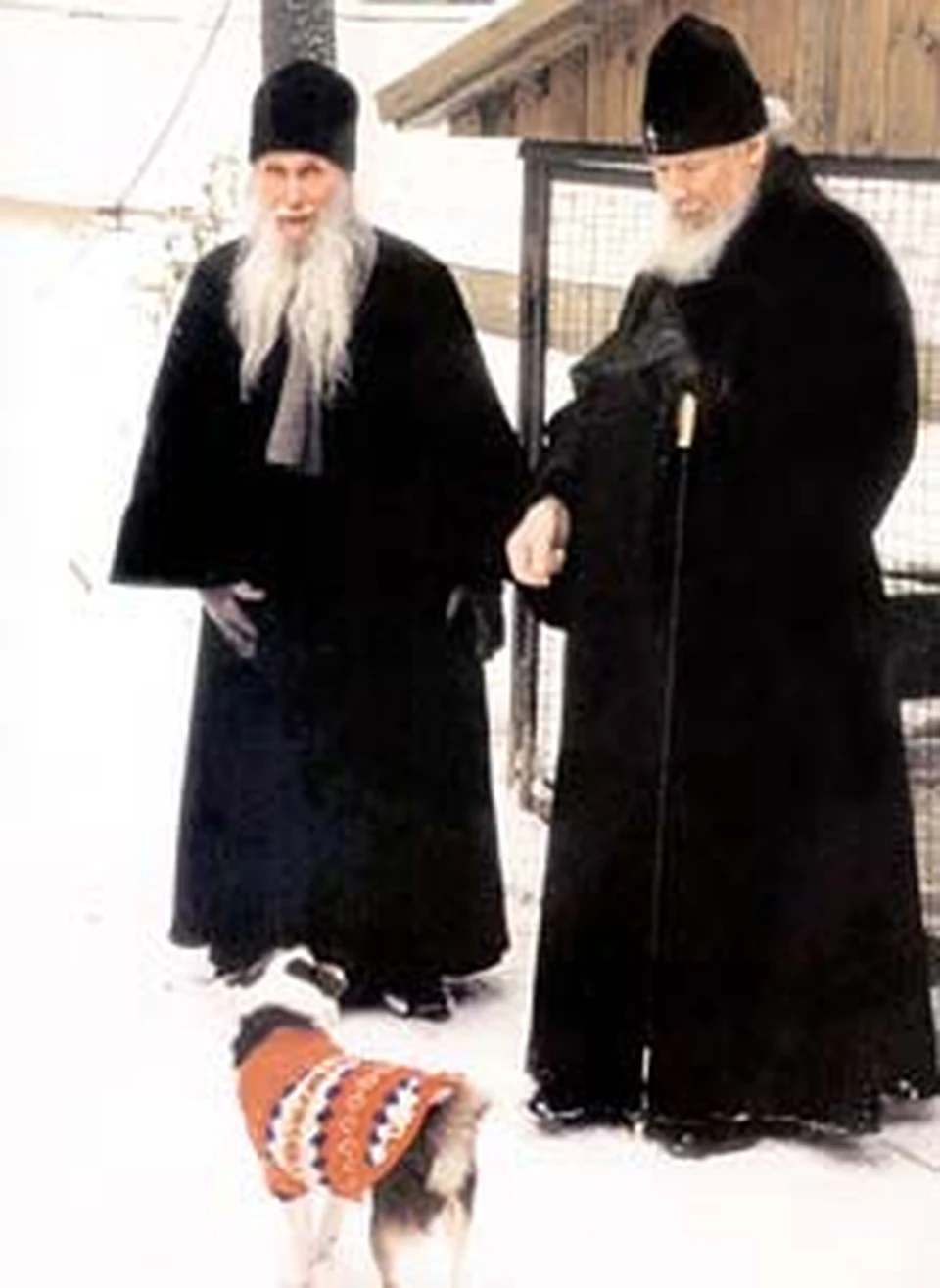 Алексий со своим духовником архимандритом Кириллом в Переделкинe.