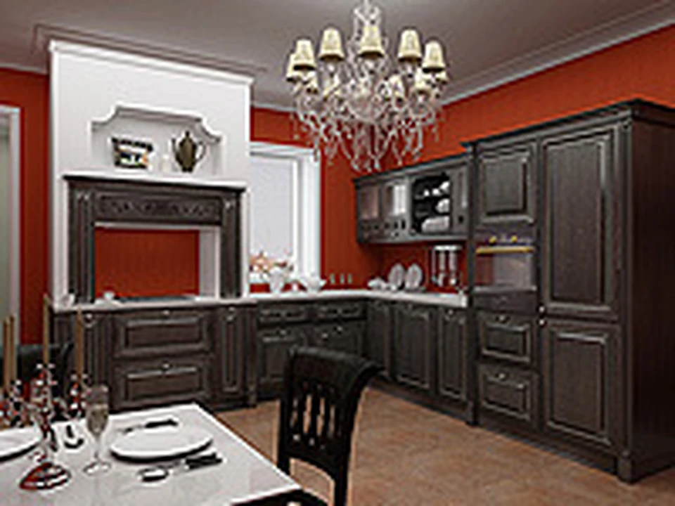 Кухня «Декарт» — строгий мебельный ансамбль полон достоинства и сдержанного благородства! От простого — к прекрасному!