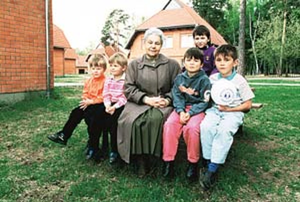 Е. Брускова в Детской деревне SOS в Томилине.