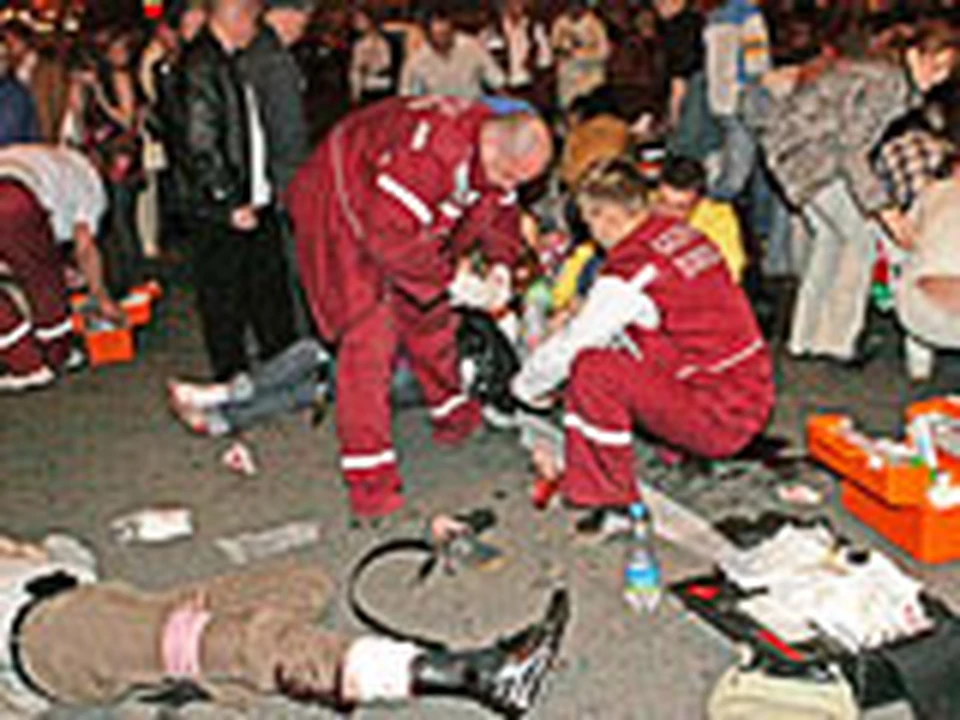 Минск. 4 июля. 0.35. Место взрыва.