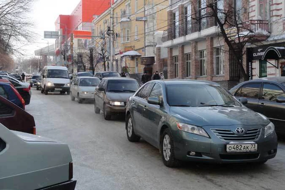 Пока пробки есть лишь на некоторых улицах.