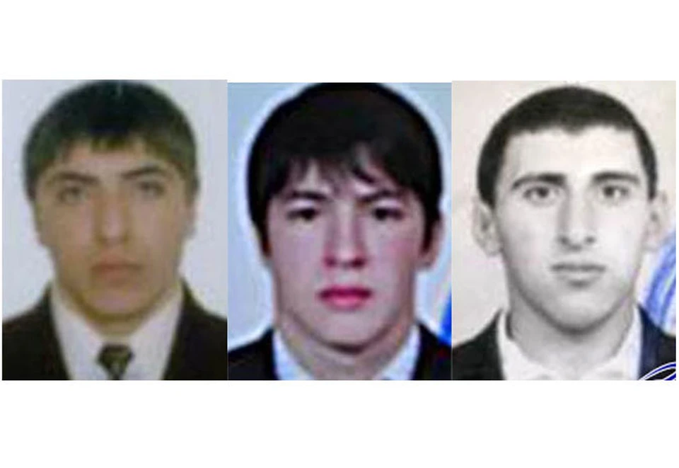 Руслан Казанбиев, Курбан Омаров и Расул Меджидов — подозреваемые в организации теракта.