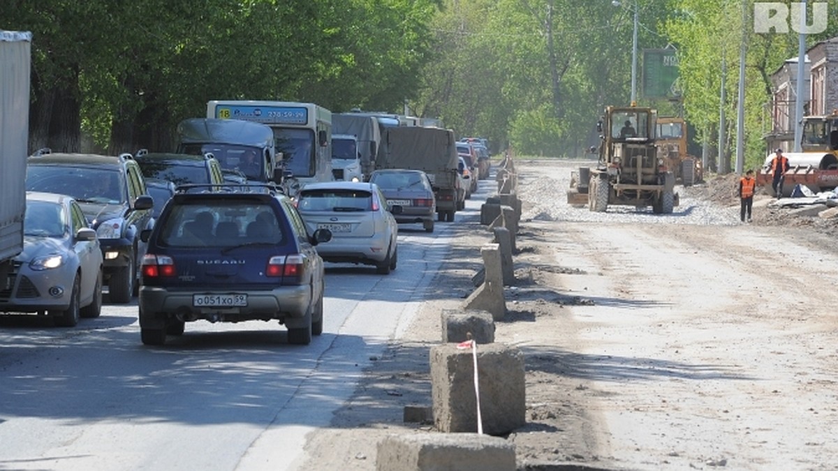 Ремонт на улице Свердлова и бульваре Гагарина в Мотовилихе опять не  закончили в срок - KP.RU