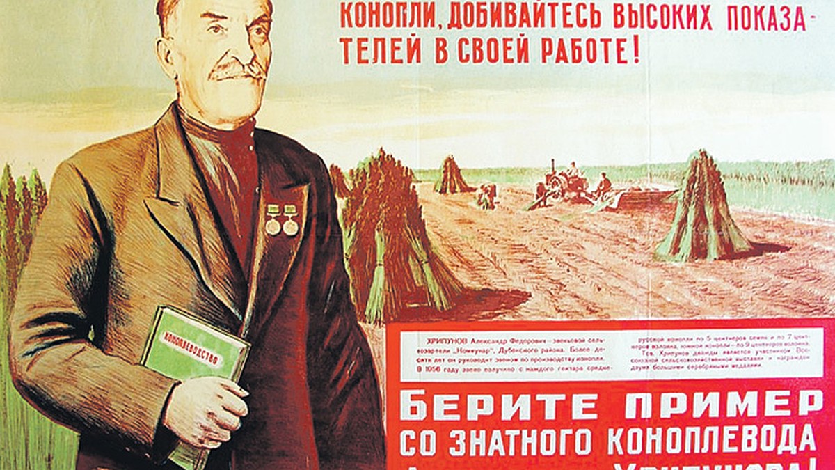 Конопля советский плакат прикольная конопля