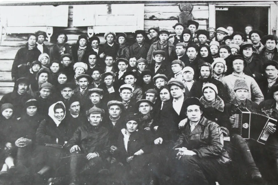 Участники комсомольской конференции Таштыпского района 1931 год