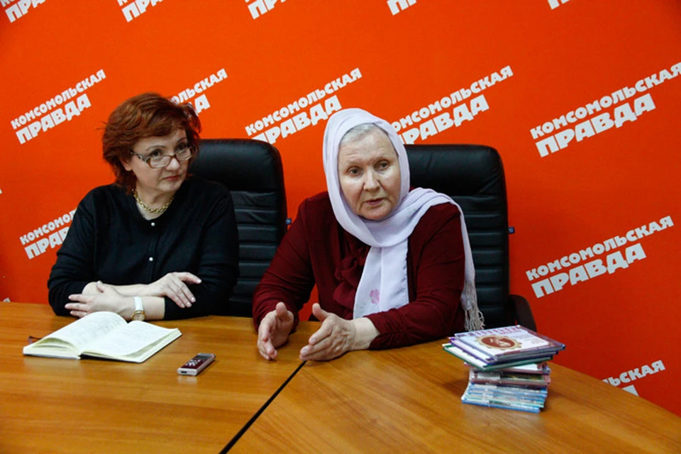 Алевтина Хориняк (справа) и Ольга Усенко из США, представитель международной правозащитной организации «Human Rights Watch» (слева)