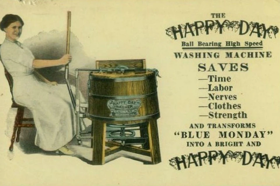Механическая стиральная машина 1910 года