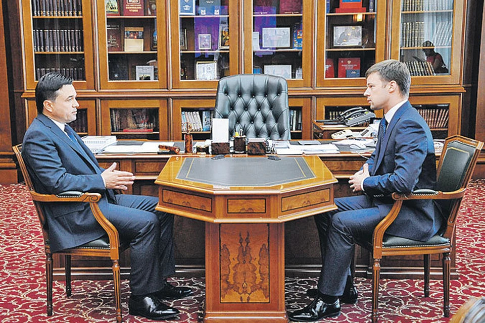 Губернатор Андрей Воробьёв (слева) поддерживает амбициозные начинания Сергея Юрова.