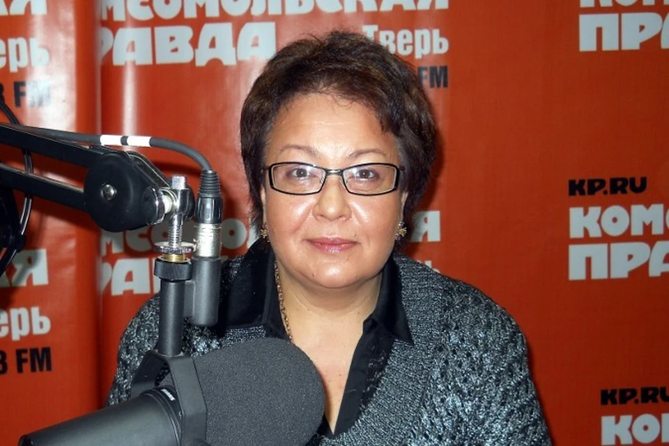 Ирина Блем в эфирной студии радио "Комсомольская правда" - Тверь".