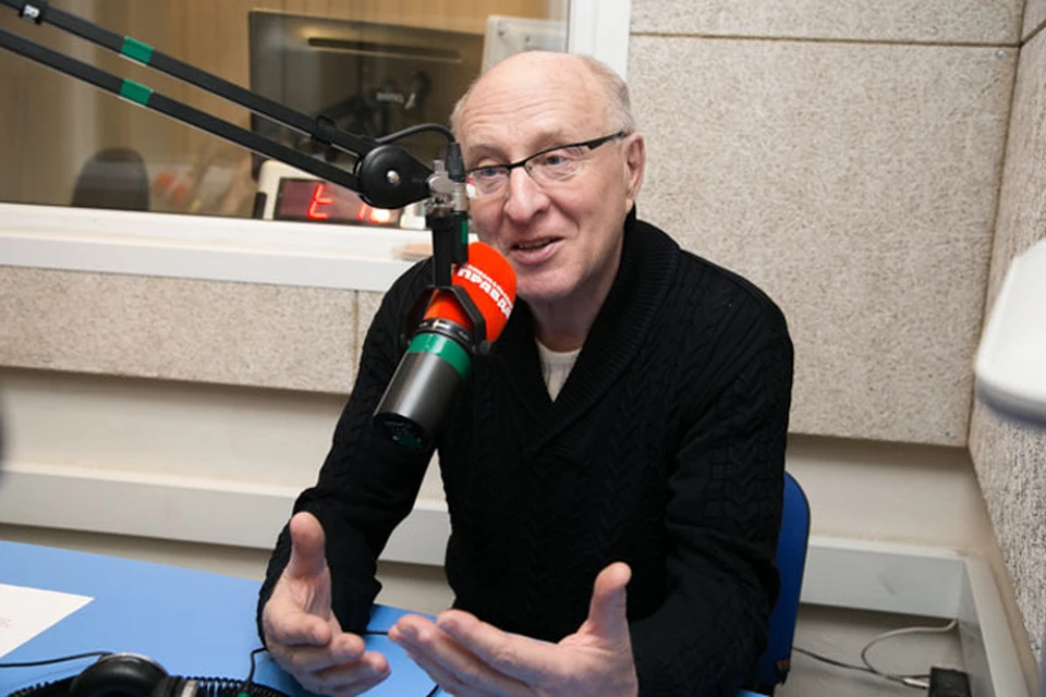 Знаменитый руководитель центра народной музыки «Гармонь» Виталий Вольфович в программе «Бизнес-ланч на радио «Комсомольская правда»