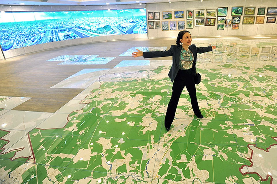В Информационном центре столичного стройкомплекса открылась интерактивная карта Москвы