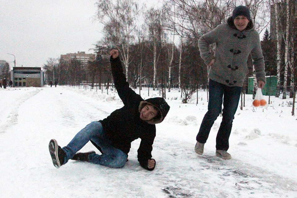 В Москву идут морозы, а вместе с ними - и гололед