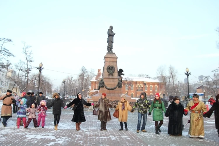 ехор - бурятский национальный танец.