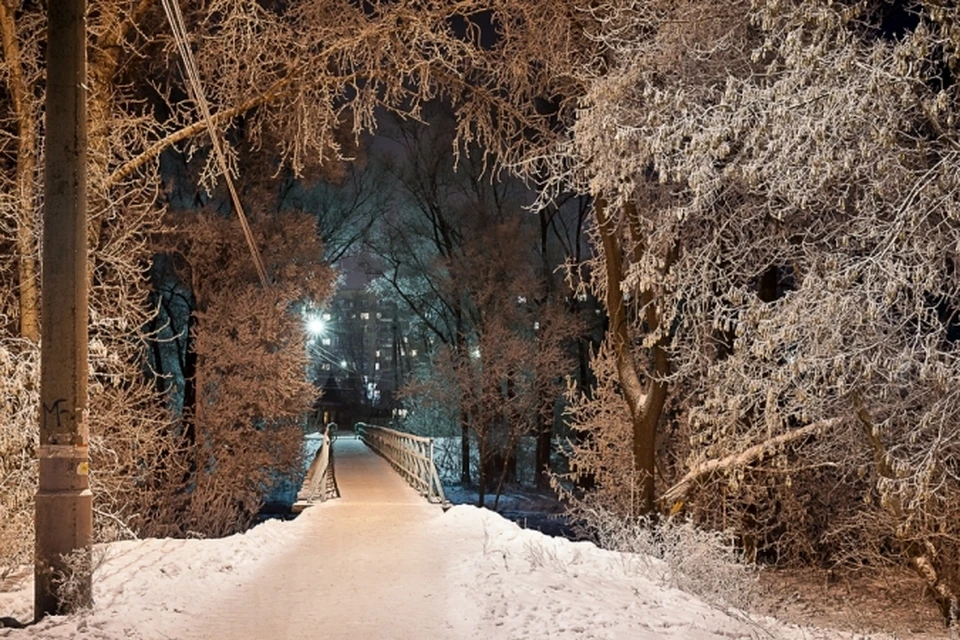 Ижевск в объективе: зимняя сказка в городе  Фото: Николай Пономарев