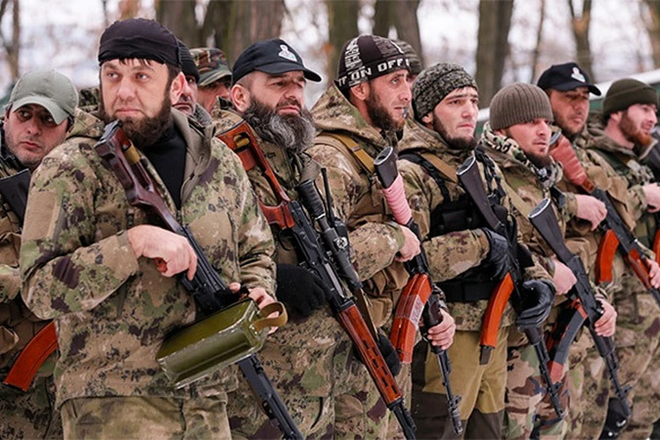 Чеченцы из добровольческого батальона "Смерть" на Донбассе.