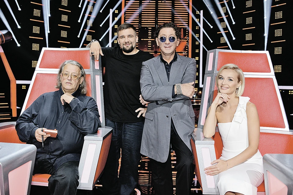 Новый состав жюри шоу «Голос»: Александр Градский, рэпер Баста, Григорий Лепс и Полина Гагарина.