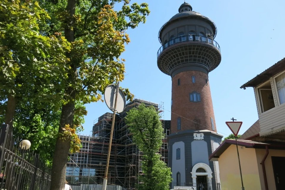 Зеленоградск водонапорная башня