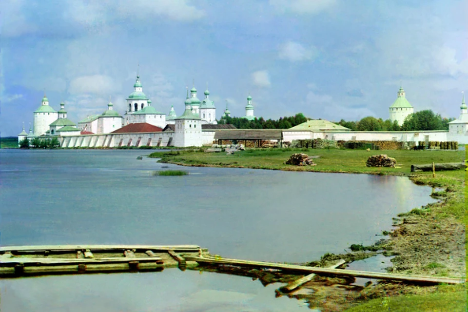Кирилло-Белозерский монастырь, 1909 год. Фото Прокудина-Горского с сайта областной библиотеки