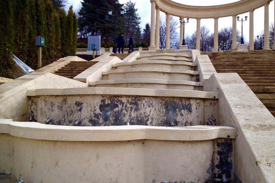 Жителей Кисловодска удивило состояние Каскадной лестницы. Фото: www.facebook.com/KislovodskKurort/