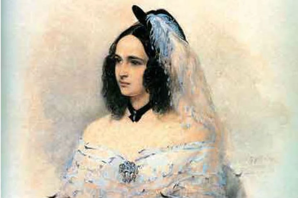 В.И.Гау. Портрет Н.Н.Пушкиной. 1842–1843