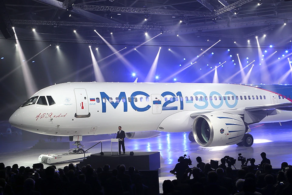 МС-21 – это первый созданный в новейшей истории России магистральный самолет. Фото: Марина Лысцева/ТАСС