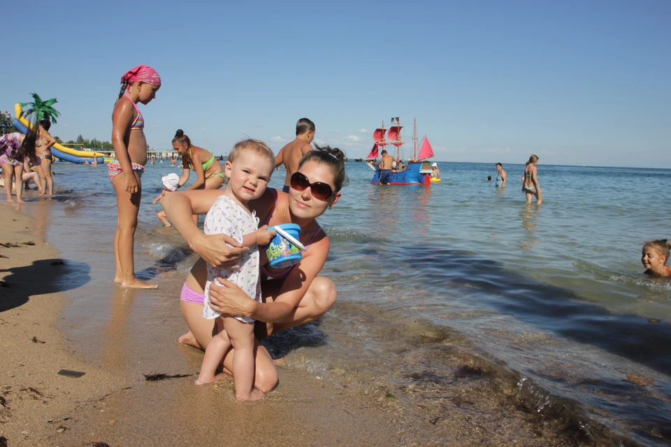 75% туристов приезжают в Крым с детьми.