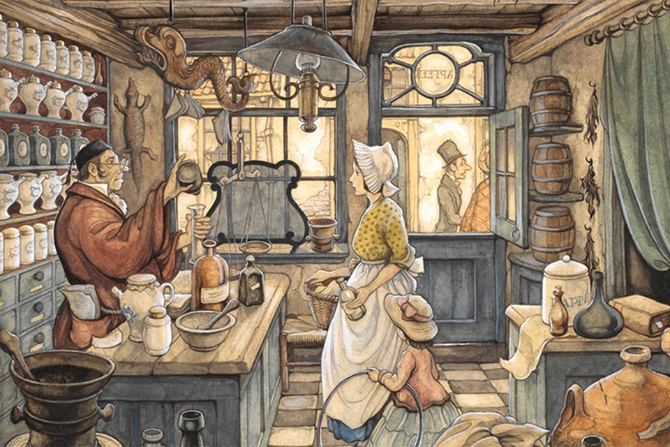 «Аптека», картина голландского художника Антона Пика